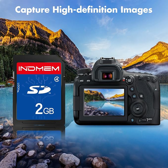 INDMEM 2 Pack SD Card 2GB Class 4 Flash Memory Card 2G SLC Stanard Secure - Image 7