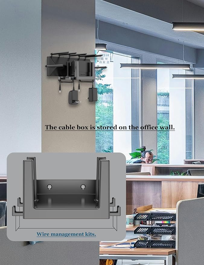 Wall Mount Shelf for WiFi Router, TV Box, Universal Cable Box Shelf Compatible - Image 4