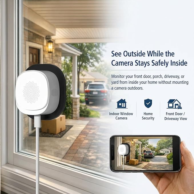 ELECCTV 2.5K Window security Camera, 2.4G/5GHz WiFi Indoor Camera - Image 7