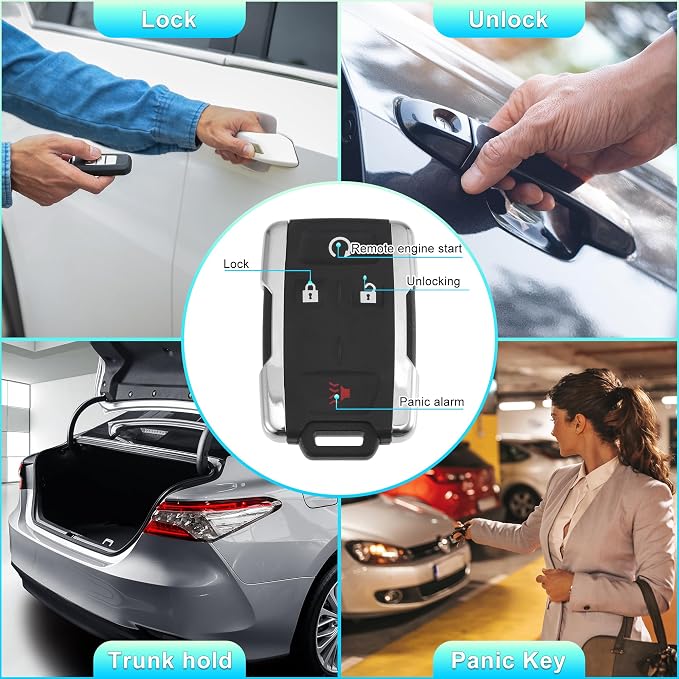 X AUTOHAUX M3N-32337100 315MHz Keyless Entry Remote Ignition Transponder Key Fob - Image 3
