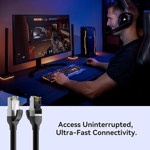 BENFEI Cat 7 Ethernet Cable 100FT, 10Gbps 600MHz High Speed RJ45 Network Cable - Image 8