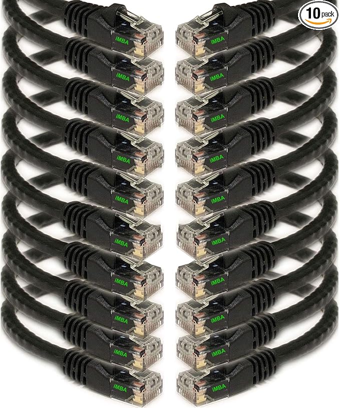 iMBAPrice Cat5e Ethernet Cable 100FT, Long High-Speed LAN Network Cable by iMBAPrice