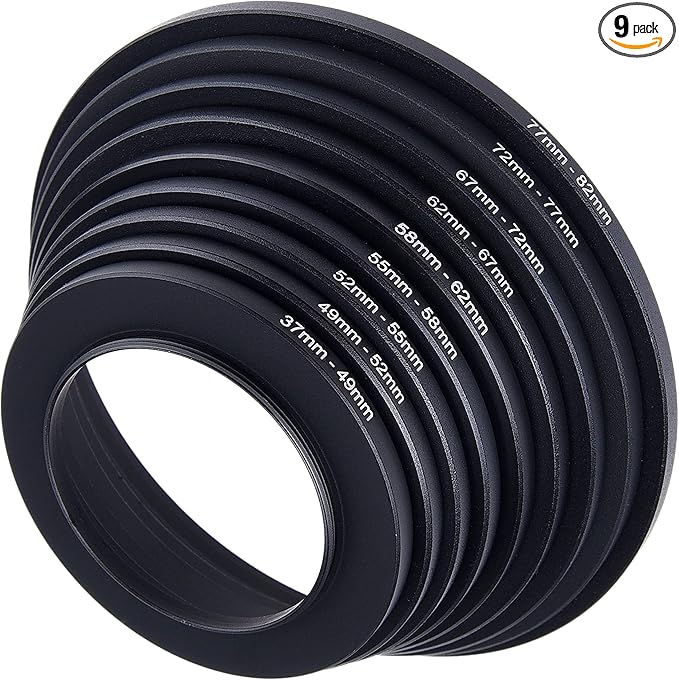 Step Up Lens Filter Adapter Rings by CamKix