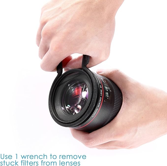 Neewer® Rubber-Coated Metal Camera Lens Filter Remover Wrench Set Kit, Fit - Image 6