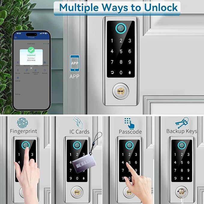 BEBASIA Smart Fingerprint Door Lock - Image 3