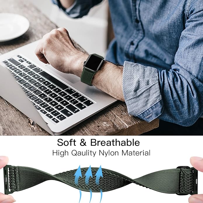 Lerobo Stretchy Nylon Solo Loop Band, Compatible - Image 7