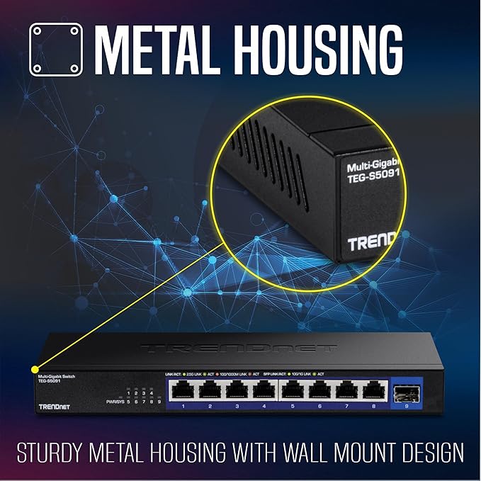 TRENDnet 9-Port Unmanaged 2.5G Switch - Image 5