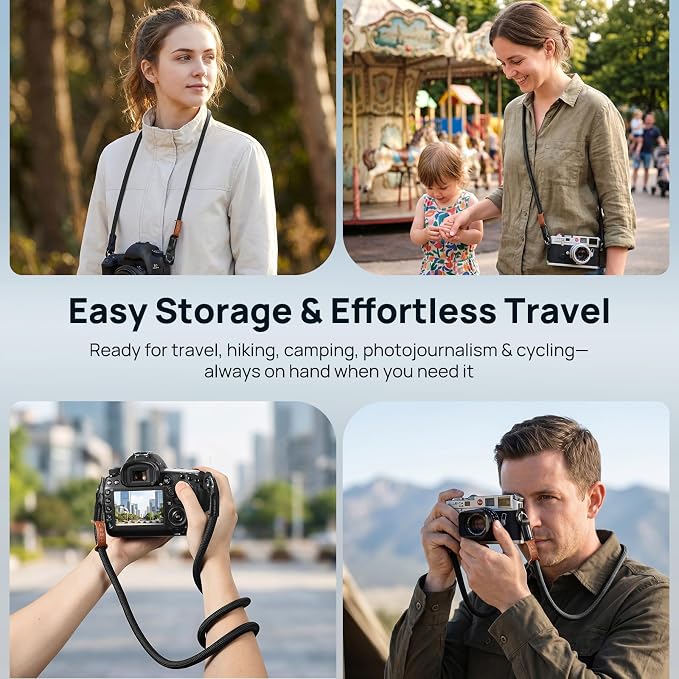 MoKo Camera Strap, 100cm Neck & Shoulder Rope Camera Straps - Image 7