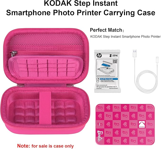 Elonbo Carrying Case for KODAK x Barbie Instant Smartphone Barbie Photo Printer - Image 2