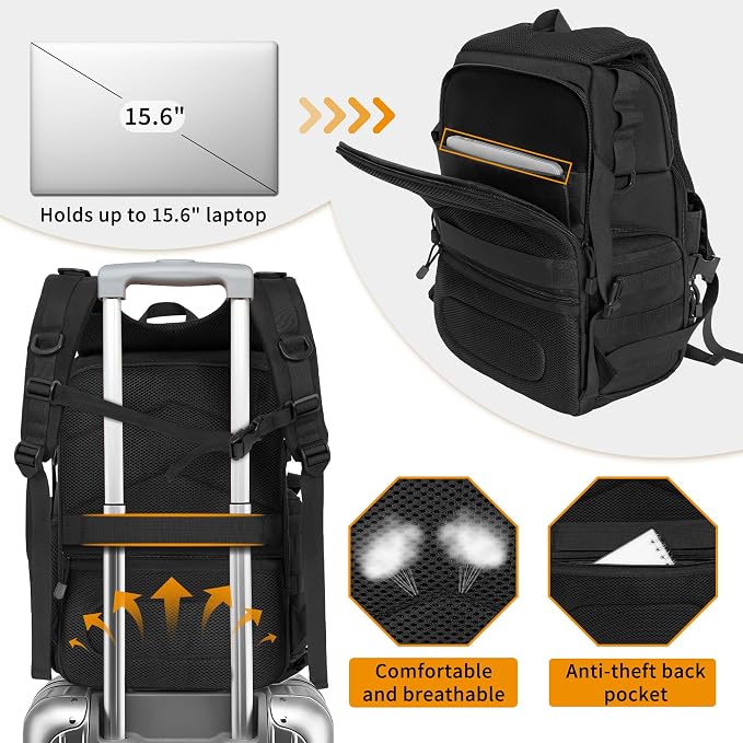 TORIBIO Camera Backpack for DSLR/SLR/Mirrorless Photography Camera, - Image 2
