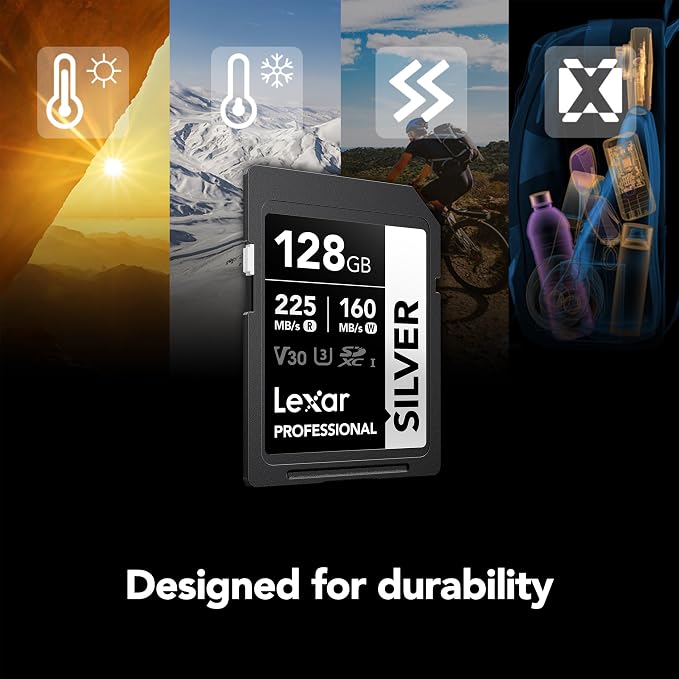 Lexar 128GB Professional Silver SD Card, - Image 6
