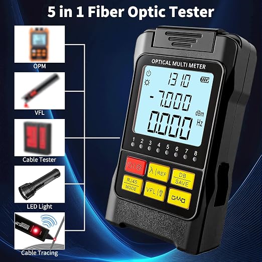 Portable 5-in-1 Fiber Optic Cable Tester - Image 2
