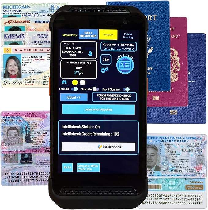 Portable ID & Passport Scanner for Bars, Clubs & Retail | Verifies Age & by MinorDeclinerIDScanners