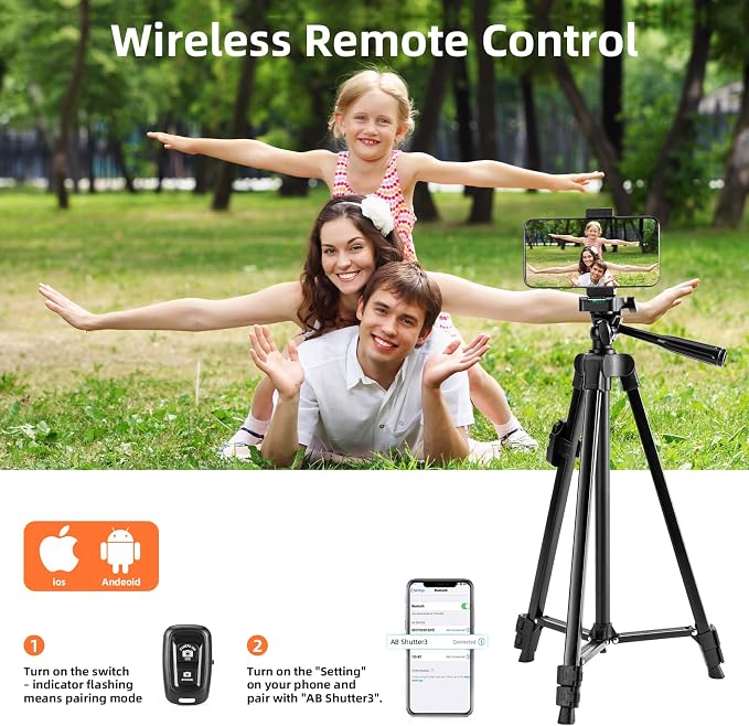 Fotopro Camera Tripod, Aluminum Phone Tripod Stand - Image 5