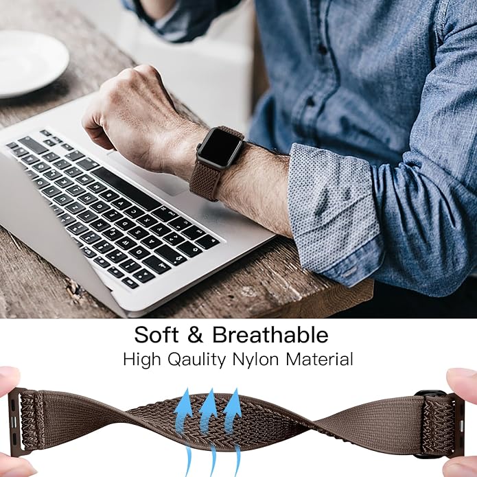 Lerobo Stretchy Nylon Solo Loop Band, Compatible - Image 4