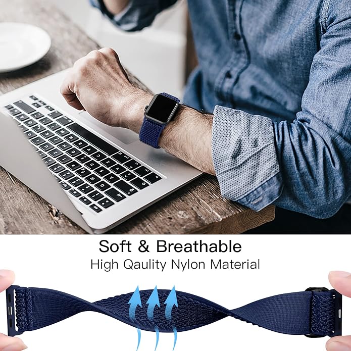 Lerobo Stretchy Nylon Solo Loop Band, Compatible - Image 4