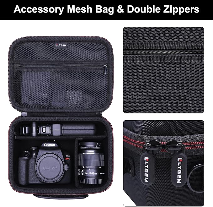 Camera Case Compatible with Canon EOS Rebel T7/R50/R6 Mark II/R100/R50 - Image 4