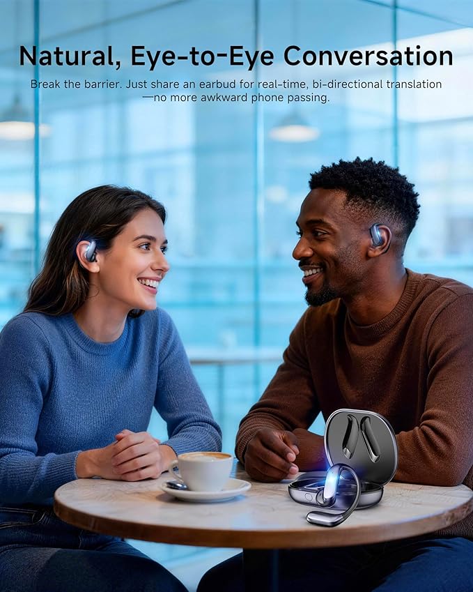 AI Translation Earbuds: 170 Languages & 0.45s Instant Real-Time Translator - Image 4