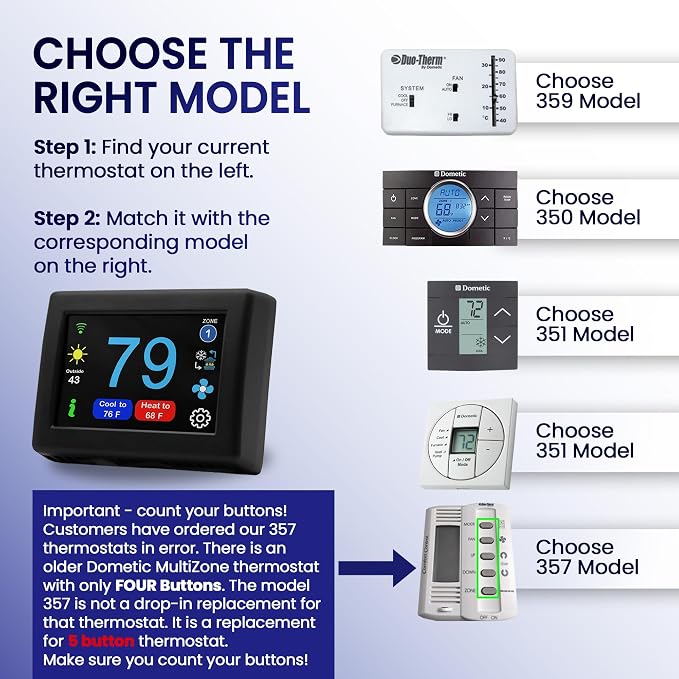 MICRO-AIR EasyTouch Digital RV Thermostat Replacement - Image 2