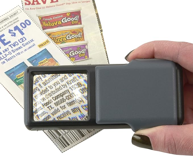 Carson 5x MiniBrite LED Lighted Slide-Out Aspheric Magnifier - Image 9