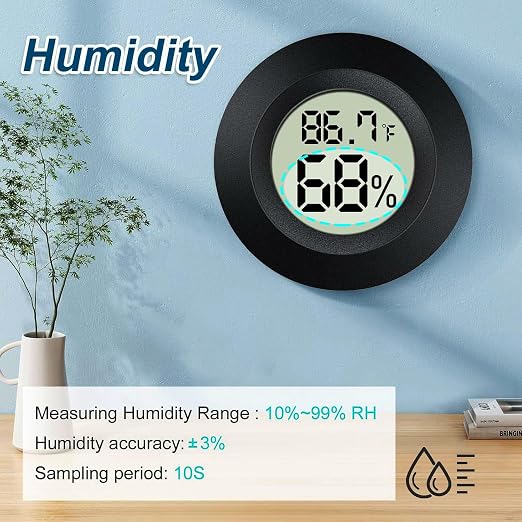 4 Pack Mini Digital Hygrometer Gauge Indoor Thermometer, LCD Monitor - Image 4