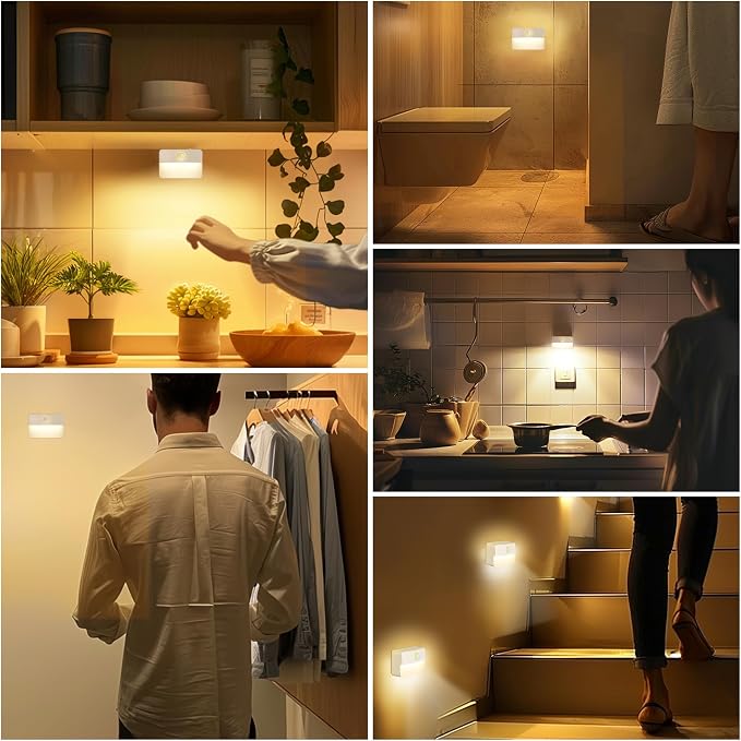 3 Pack Rechargeable Motion Sensor Stair Lights - Image 5