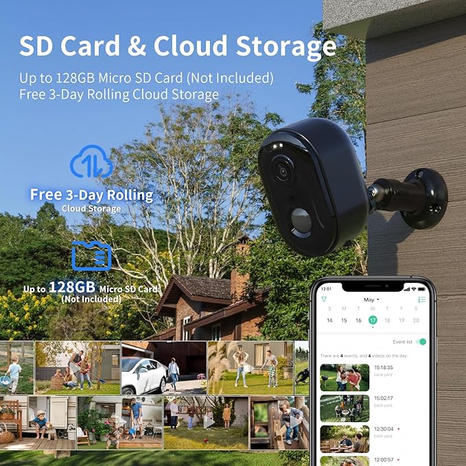 Security Cameras Wireless Outdoor, Battery Powered 2k WiFi Cameras - Image 6