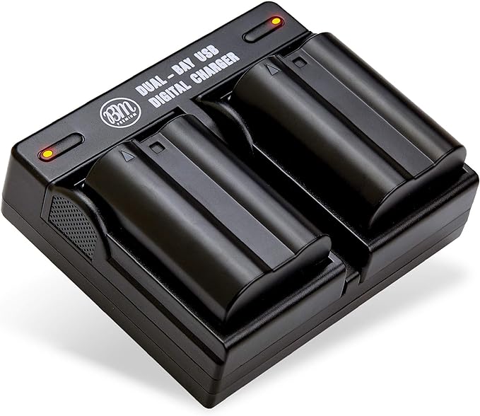 BM Premium 2-Pack EN-EL15B Batteries & Dual Bay Charger by BMPremium