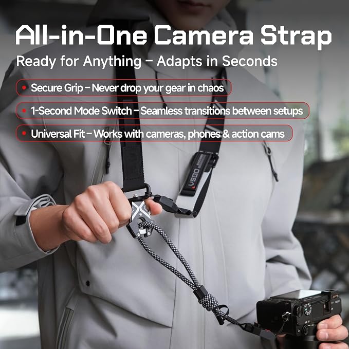 VSGO Urban Camera Strap – Quick Release, Anti-Twist, Comfortable Nylon Sling - Image 2