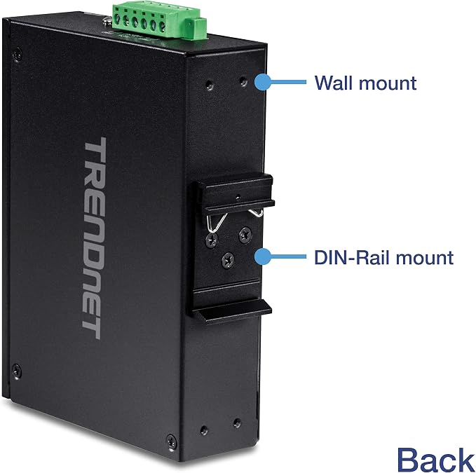 TRENDnet 8-Port Industrial Fast Ethernet DIN-Rail Switch, 8 x Fast Ethernet - Image 3