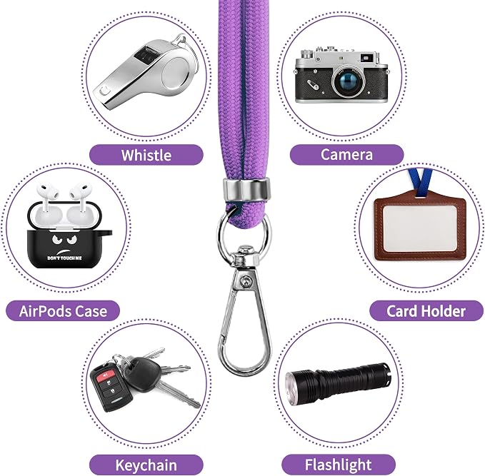 CACOE Phone Lanyard 2 Pcs-1 Pcs Adjustable Neck Strap, Universal Crossbody - Image 6
