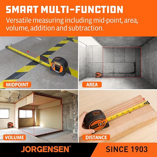 JORGENSEN Laser Tape Measure 2-in-1, 135Ft Laser Measuring Tool & 16Ft - Image 5