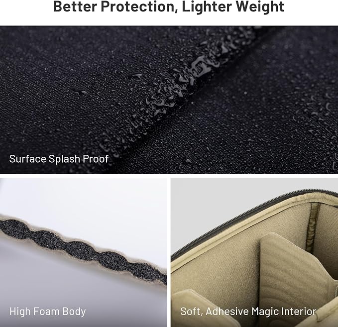 PGYTECH Large Camera Insert Bag, Waterproof Lens Pouch - Image 8