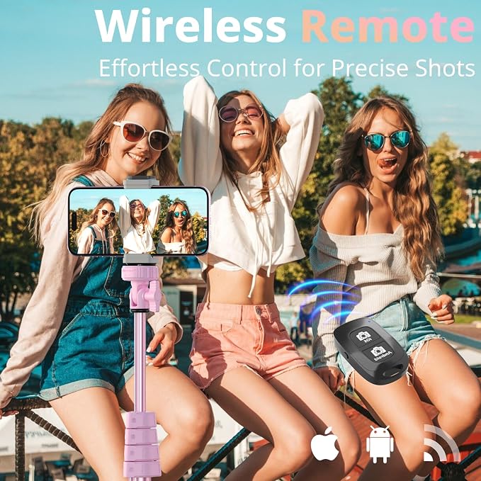 UBeesize 72" Phone Tripod & Selfie Stick, Camera Tripods Stand - Image 4