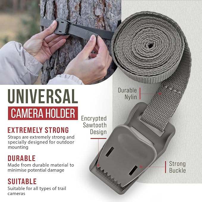 The...Cam Quick Camera Holder EasyStrap-3, Premium 3 Pack Trail Camera Straps - Image 2