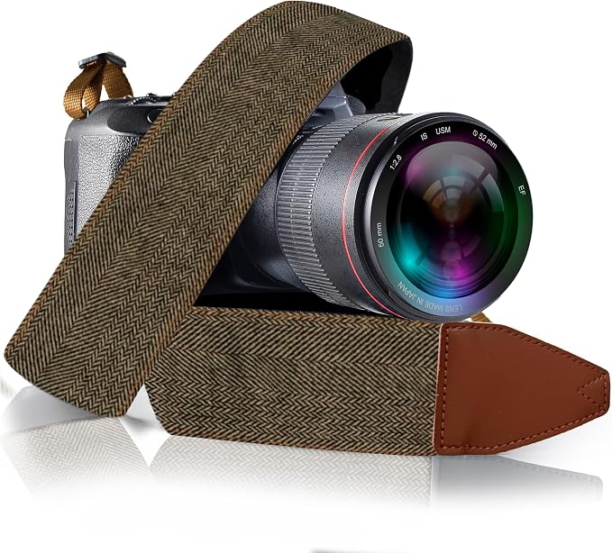 Art Tribute Camera Strap, Vintage Embroidered Neck Shoulder & Crossbody Camera by ArtTribute
