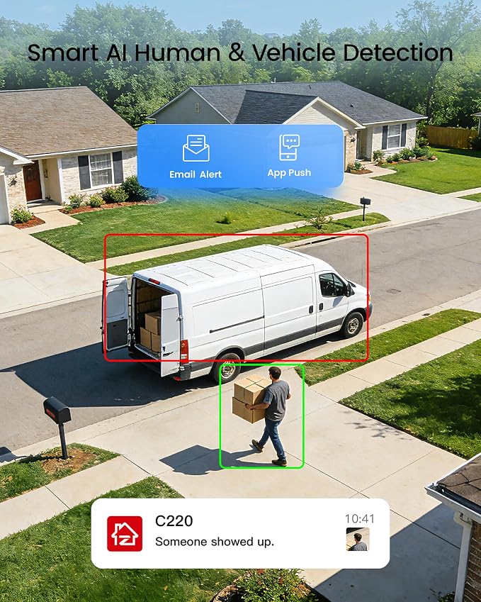ZOSI C220 8CH 4MP QHD 2.5K PoE Home Security Camera System, 8CH 5MP 3K NVR - Image 3