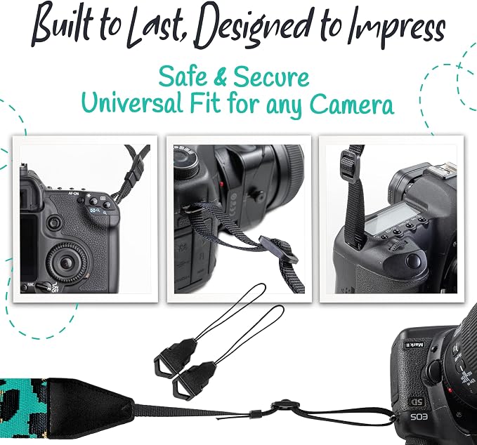 Art Tribute Camera Strap For Photographers Padded Universal Fit Neck Shoulder & - Image 7