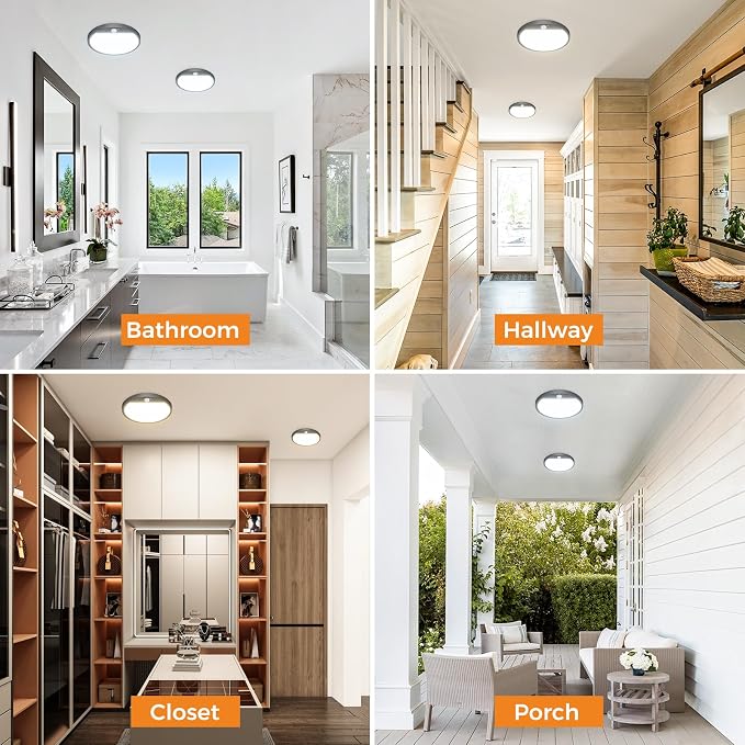 slochi 2Pack Motion Sensor Light Indoor Wired PIR, 3000K/4000K/6500K Closet - Image 6