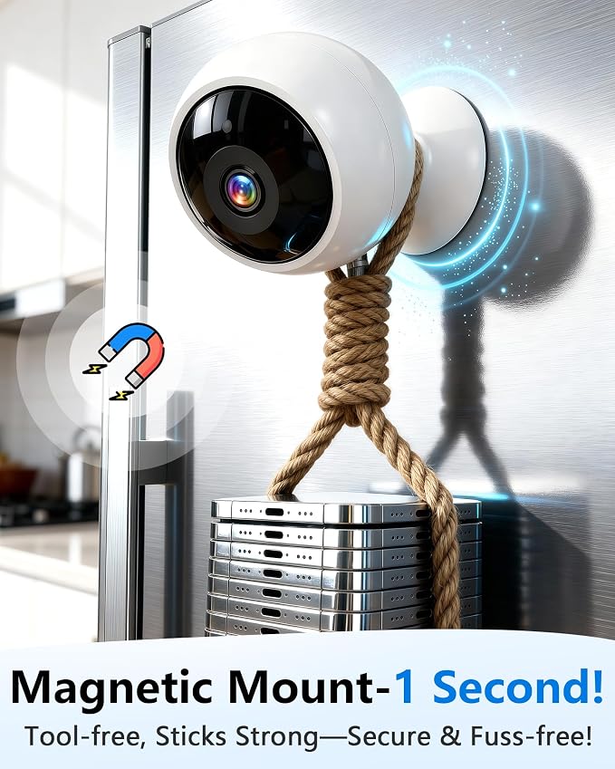 AMTIFO Security Cameras Wireless Outdoor Magnetic: Install-Free Smart Indoor 2K - Image 2