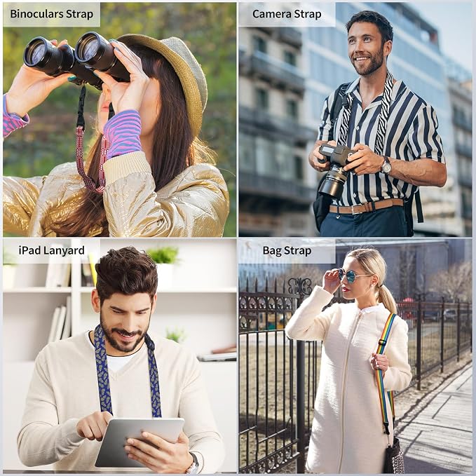 FIEIL Zebra Stripe Shoulder Strap, Adjustable Camera Strap - Image 2