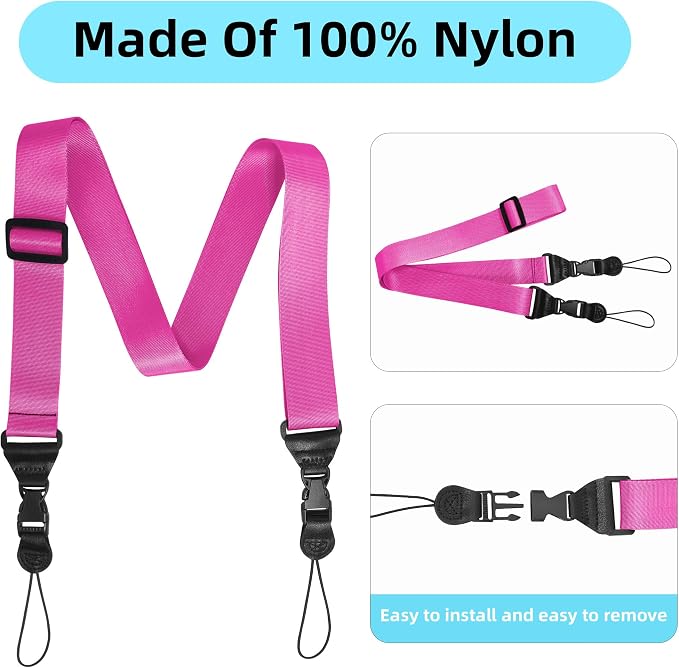Adjustable Shoulder Strap:Comfortable iPad Strap Nylon Neck Lanyard - Image 4
