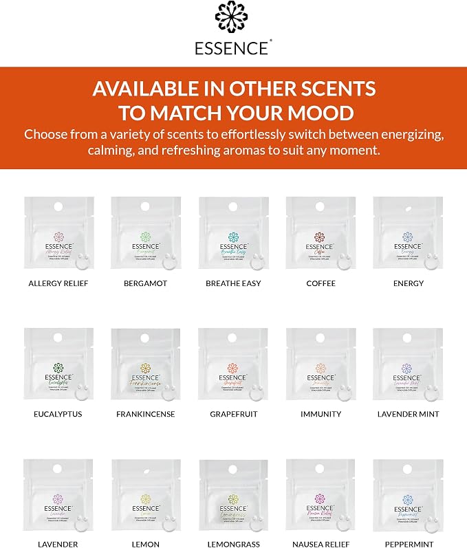 Essence Wearable Aromatherapy Nasal Diffuser – Orange Essential Oil Nose Ring - Image 7