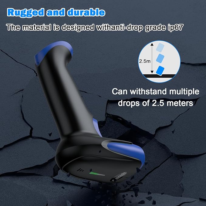 Symcode Wireless Bluetooth Barcode Scanner, 3-in-1 Bluetooth & USB Wired & 2.4G - Image 7
