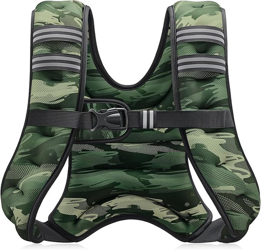 ZELUS Weighted Vest, 6lb/8lb/12lb/16lb/20lb/25lb/30lb Weight Vest by ZELUS