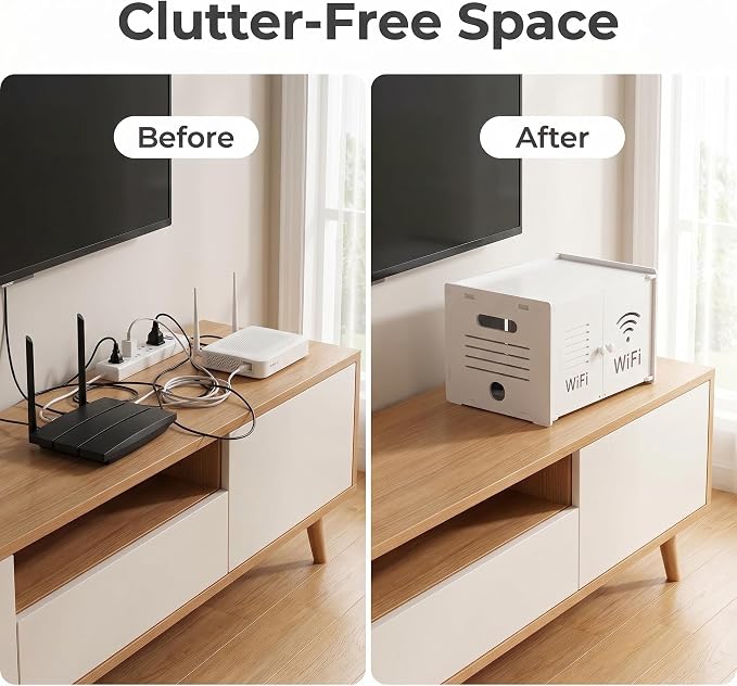 Dual Magnetic Door Router Box Hider, Wall Mount & Freestanding Use, WiFi Device - Image 6