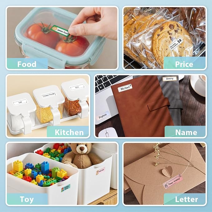 Label Maker Machine with Tape, N12 Bluetooth Label Printer, Portable Mini Label - Image 3