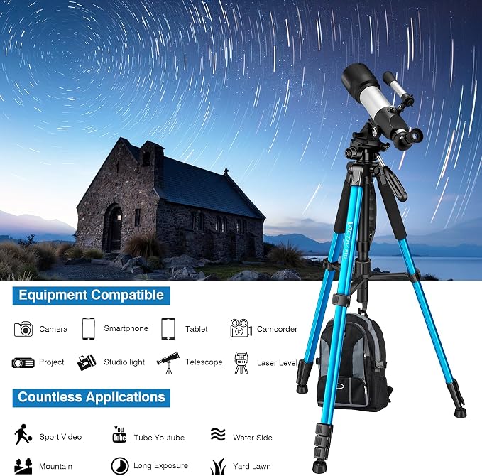 Victiv 72 inch Camera Tripod, Tall Tripod - Image 8