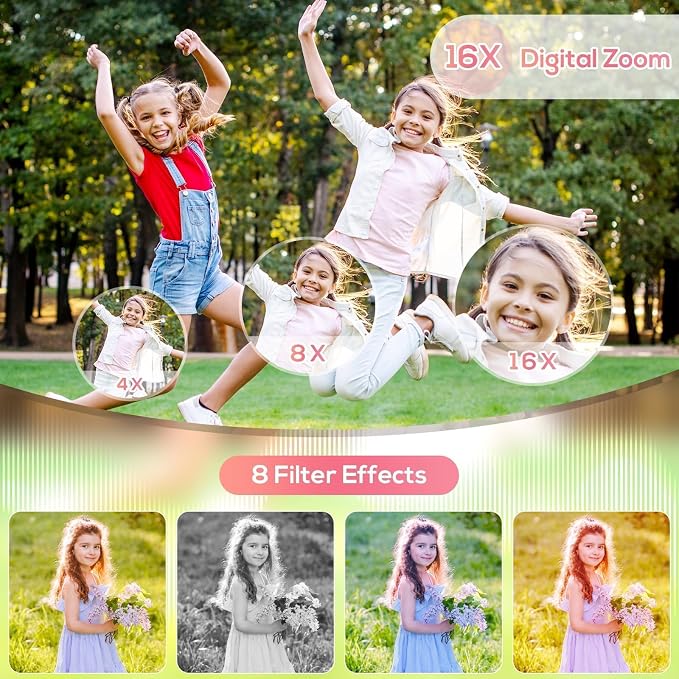 Digital Camera for Kids, 48MP FHD 1080P Point and Shoot Digital Cameras - Image 4