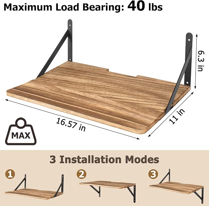 RedCall Wall Mount Shelf for Projector, Floating Shelf for Router/Modem - Image 3